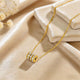 Triple-Row Crystal Barrel Pendant Necklace