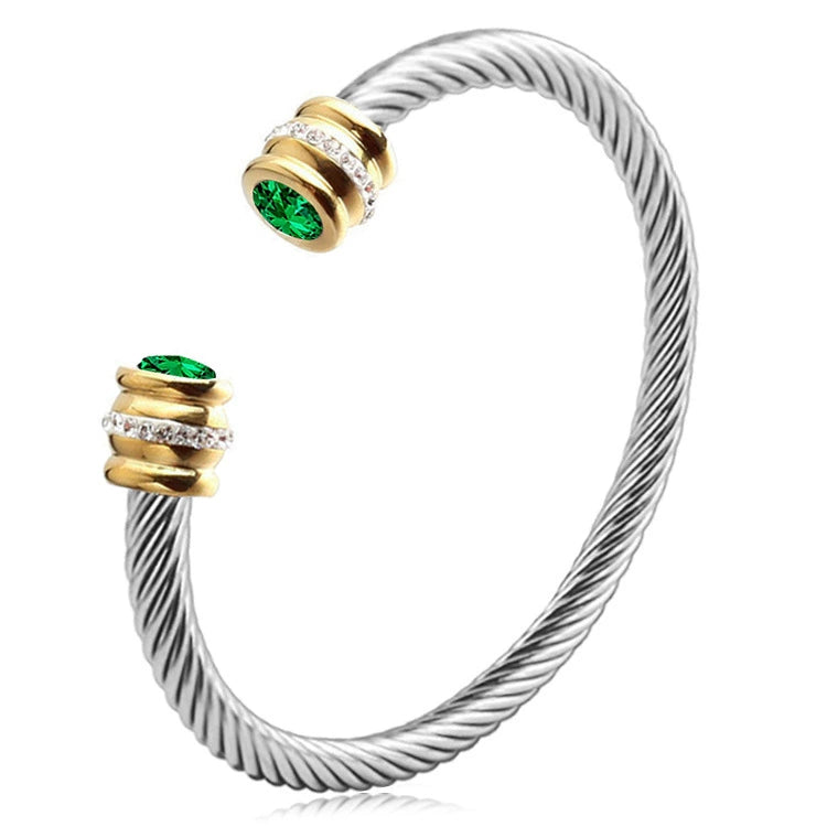 Multi-Strand Twisted Cable Cuff Bracelet