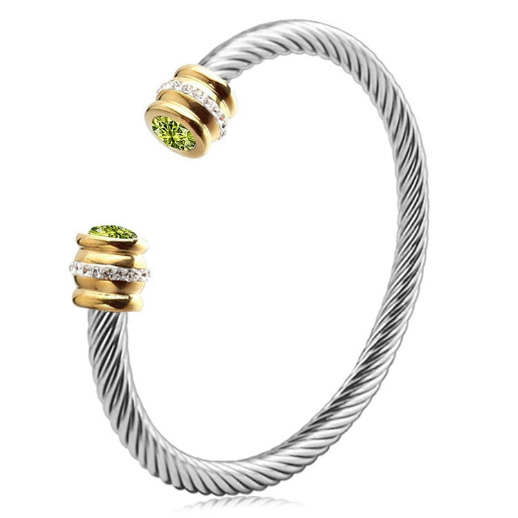 Multi-Strand Twisted Cable Cuff Bracelet