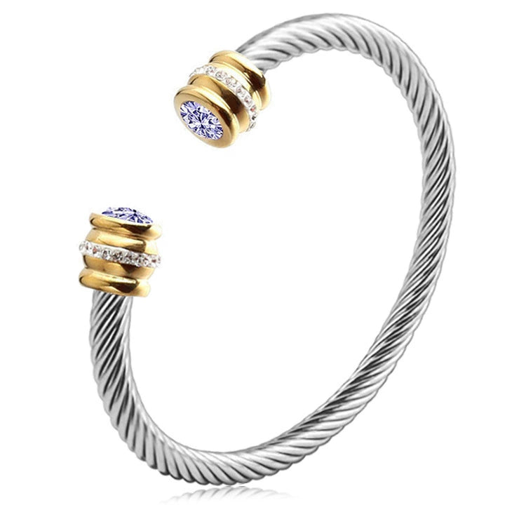 Multi-Strand Twisted Cable Cuff Bracelet
