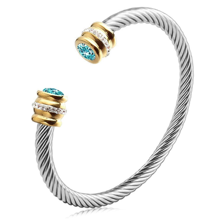 Multi-Strand Twisted Cable Cuff Bracelet