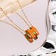 Enamel Pendant Necklace