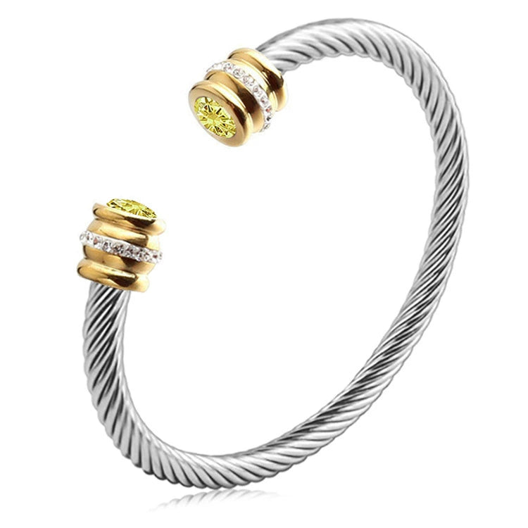 Multi-Strand Twisted Cable Cuff Bracelet