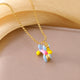 Colorful Balloon Dog Pendant Necklace