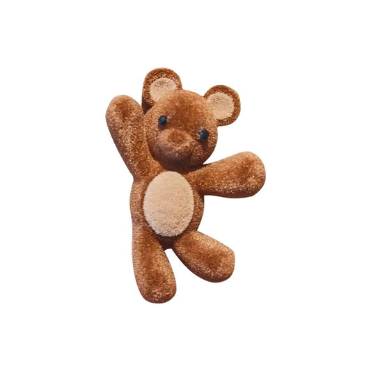 Fluffy Teddy Bear Hair Clip