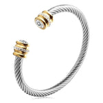 Multi-Strand Twisted Cable Cuff Bracelet