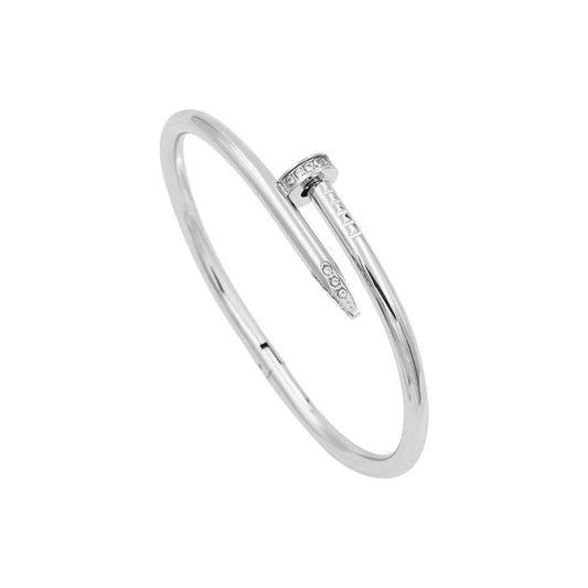 Crystal Nail Bangle Bracelet