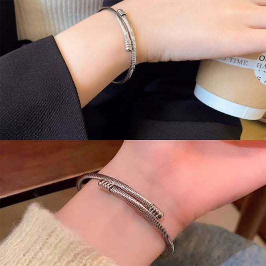 Crossover Open Cuff Bangle