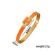 Enamel H-Clasp Bangle Bracelet