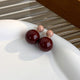 Double Glossy Ball Stud Earrings