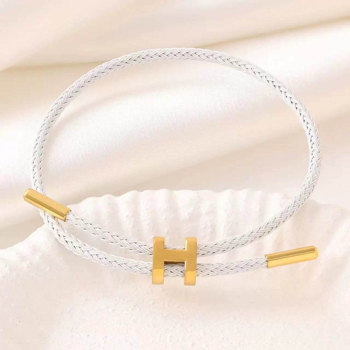 Double-Strand H Connector Cable Wire Bracelet